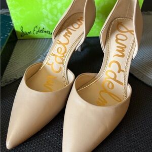 Sam Edelman Tan Heels Elegant d'Orsay Style